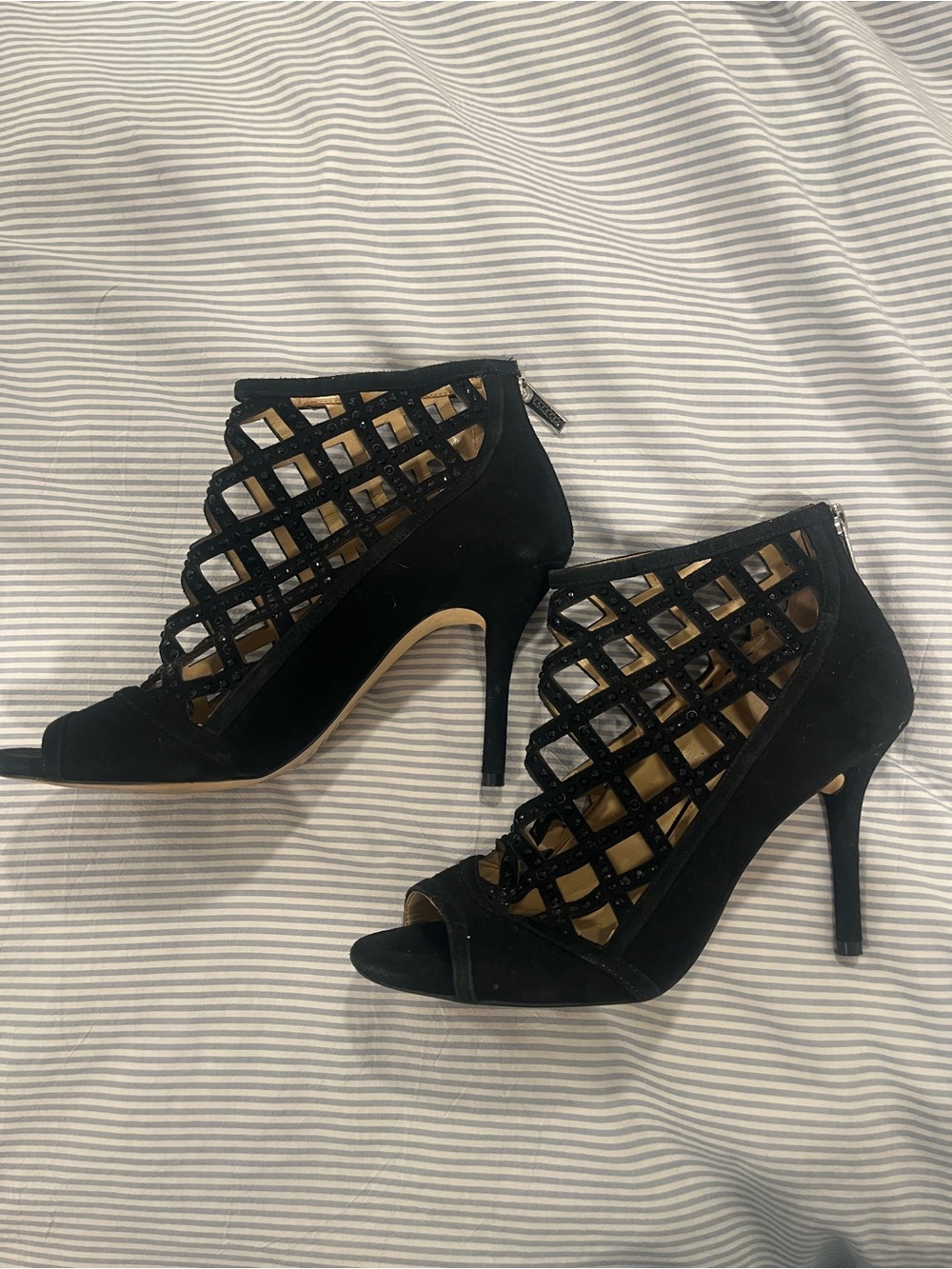 Black Michael Kors High Heel Booties